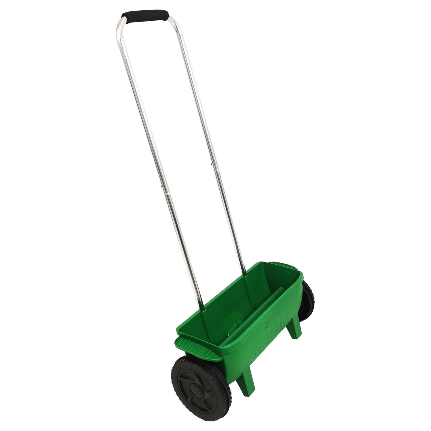 Grass Seed Spreader - 12L Push-type Plastic Seeder Fertilizer Spreader