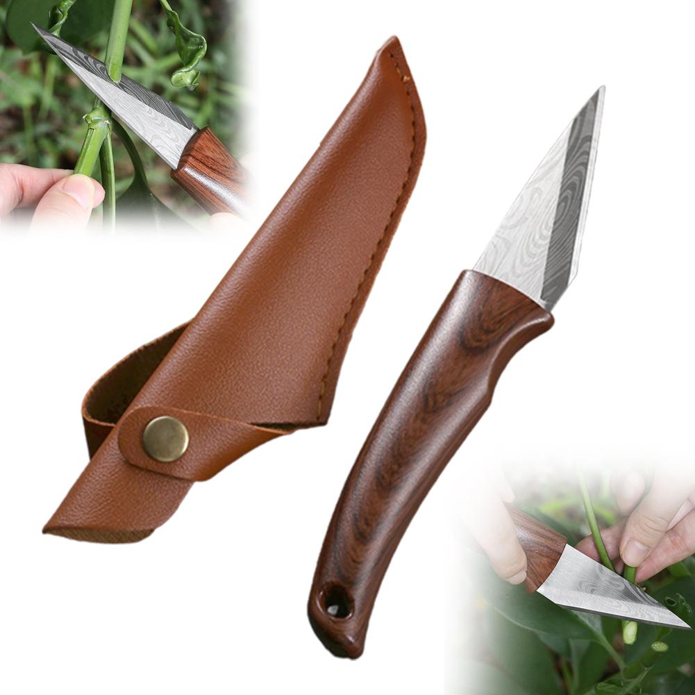 Harvest Knife Garden - 1pcs Sharp Grafting Knife with Wooden