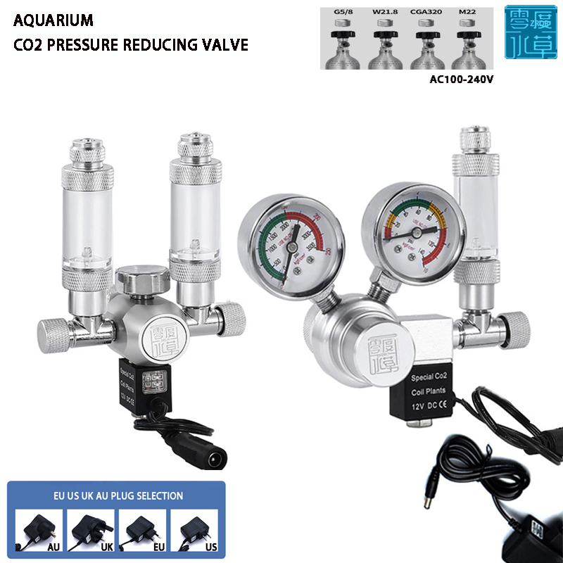 Aquaponics Fish Tank - Aquarium CO2 Regulator Solenoid Valve Bubble
