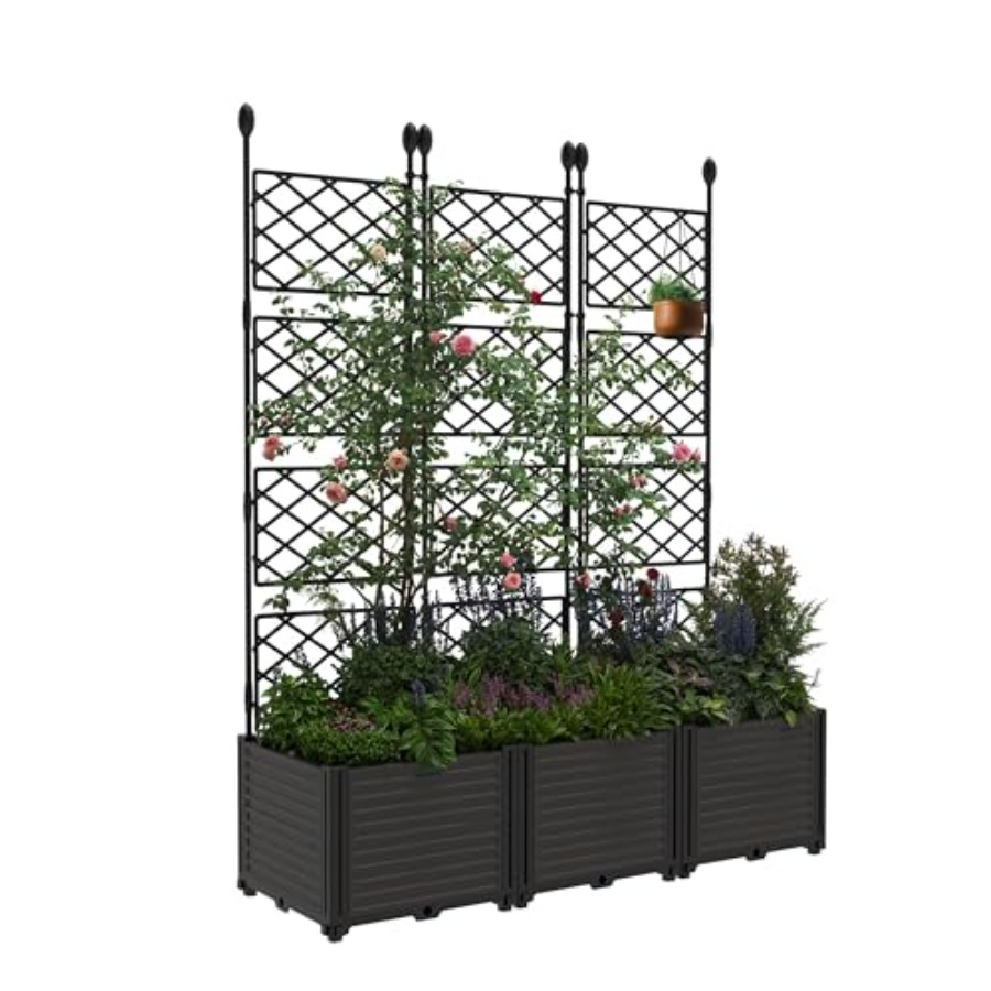Raised Bed Planter Box - 3PCS Modular Raised Garden Bed Planter