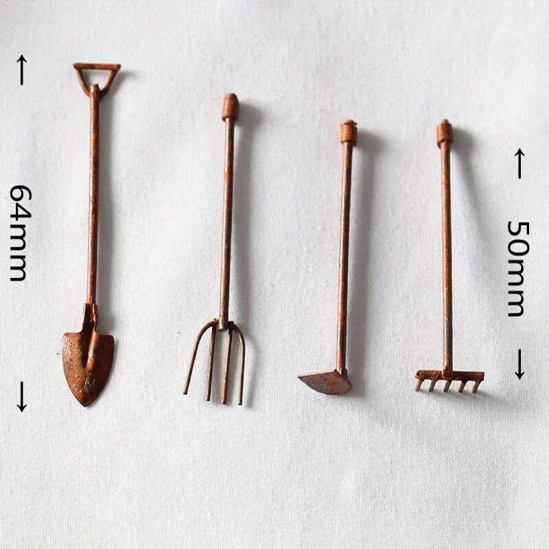 4Pcs/Pack Miniature Garden Too - Gardening Tools Shop ulasan dan harga