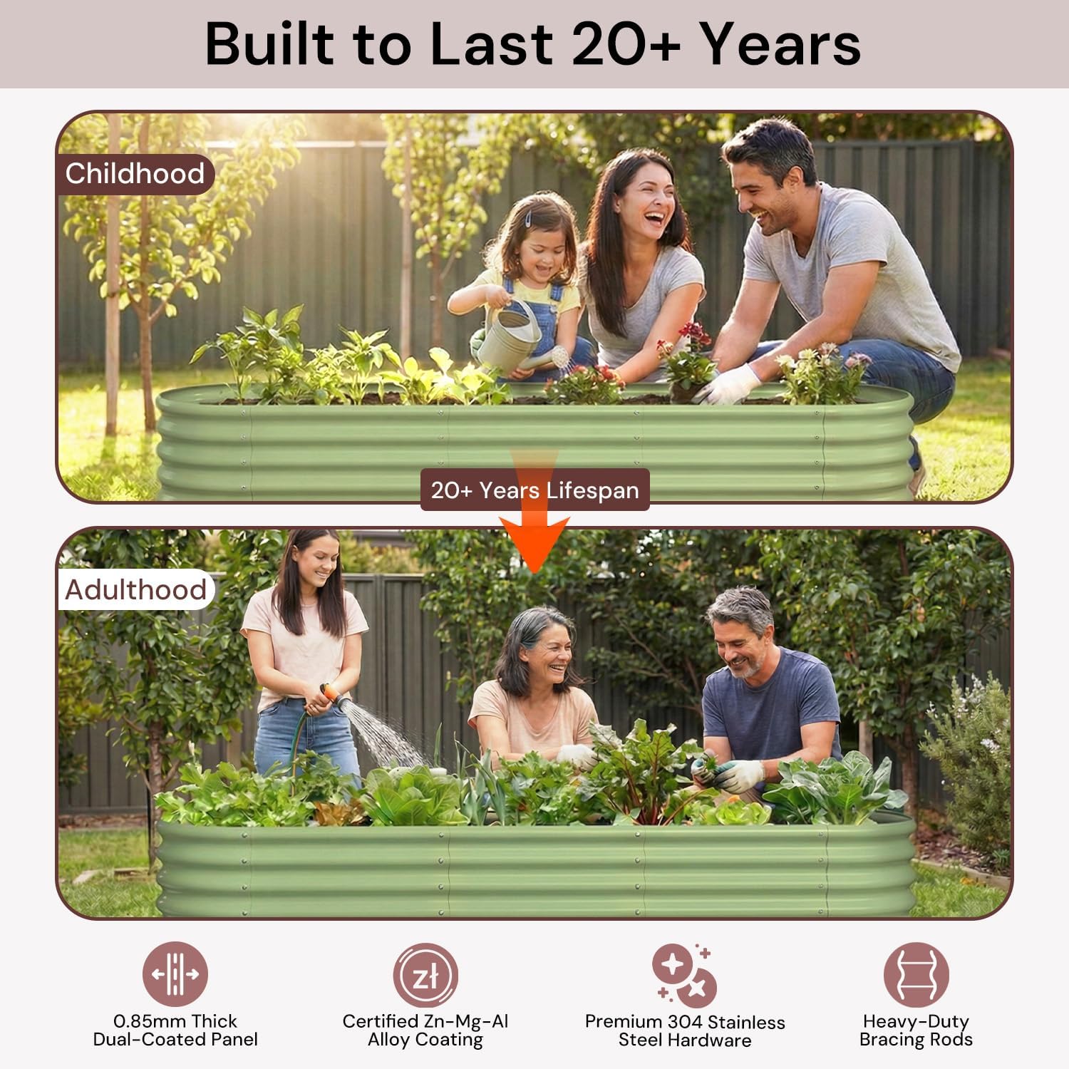 Galvanized Raised Garden Bed 8 - Raised Bed Planter Box ulasan dan harga
