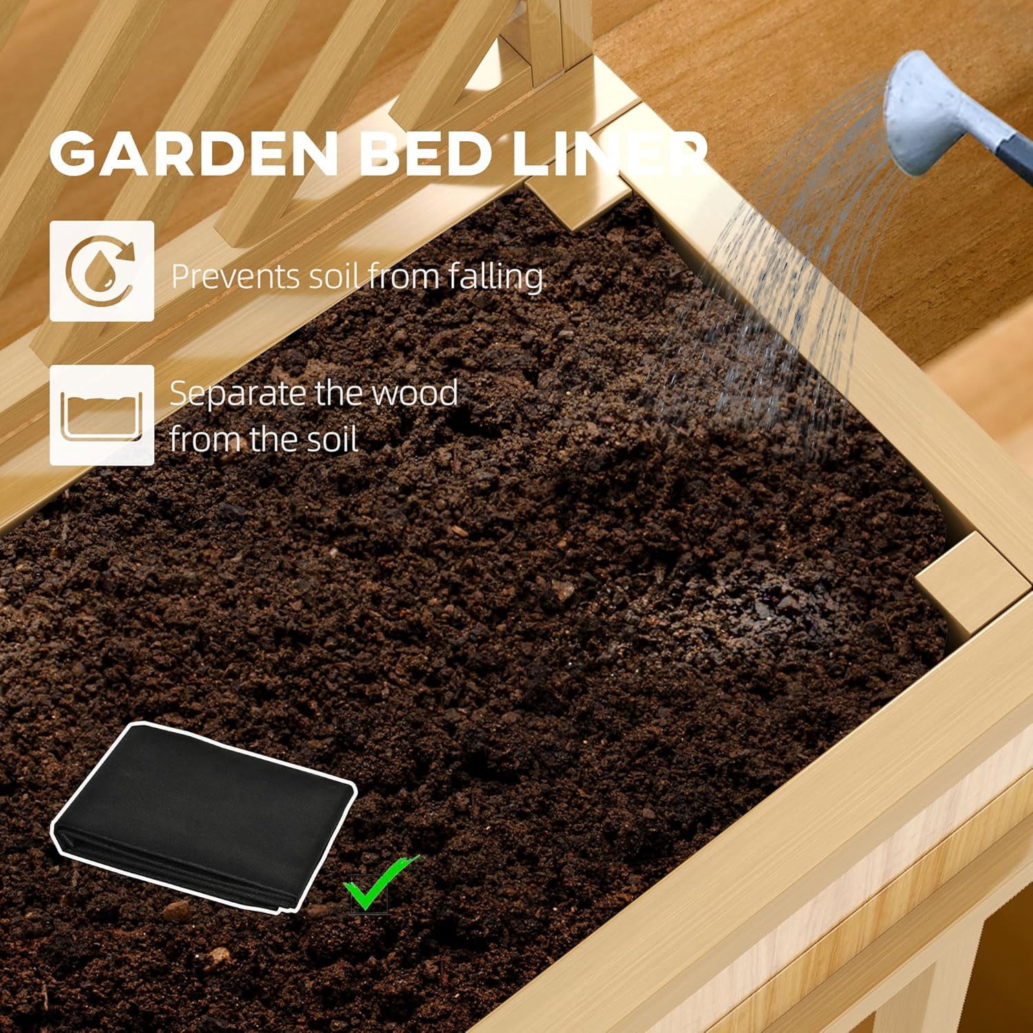 Raised Garden Bed with Trellis - Raised Bed Planter Box ulasan dan harga