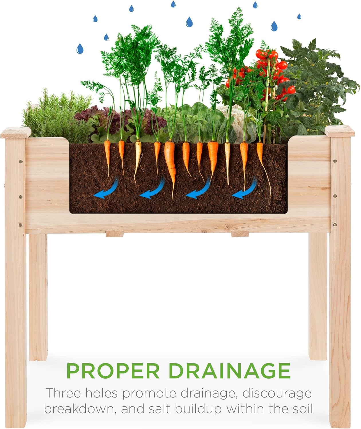 34x18x30in Raised Garden Bed,  - Raised Bed Planter Box ulasan dan harga