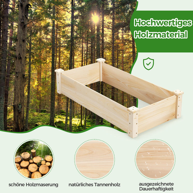 Raised Garden Bed Fir Wood Woo - Raised Bed Planter Box ulasan dan harga