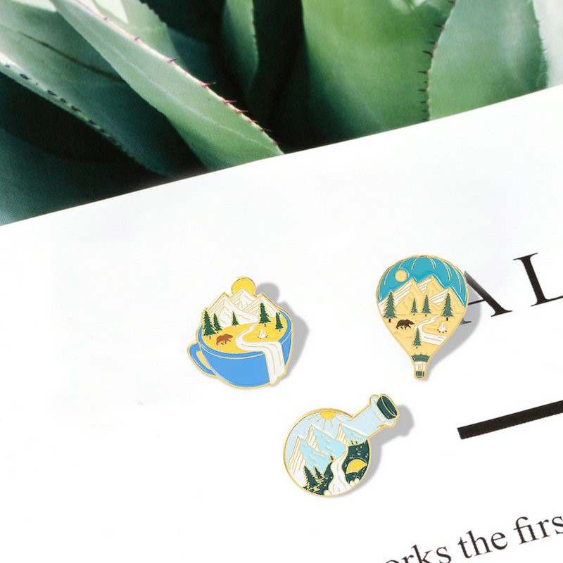 Camping Adventure Enamel Pins  - Outdoor Planting Bag ulasan dan harga
