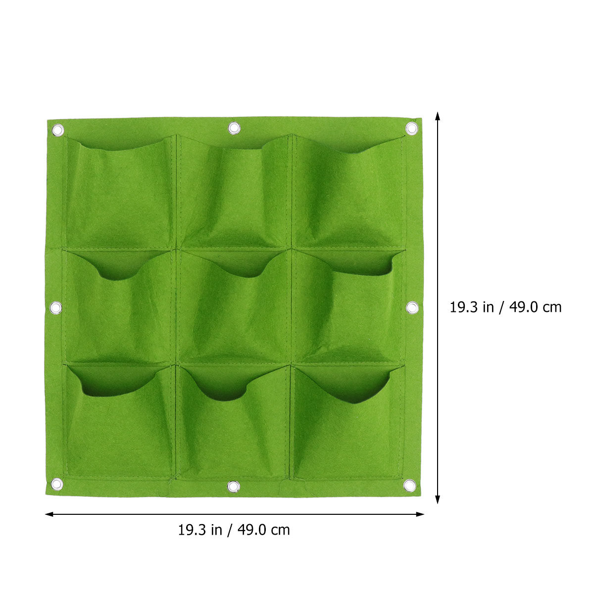 9-Pocket Wall Hanging Plant Ba - Outdoor Planting Bag ulasan dan harga