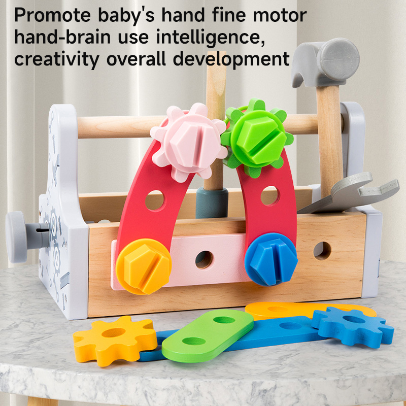 Children Toolbox Wooden Toys D - Gardening Tools Toddler ulasan dan harga