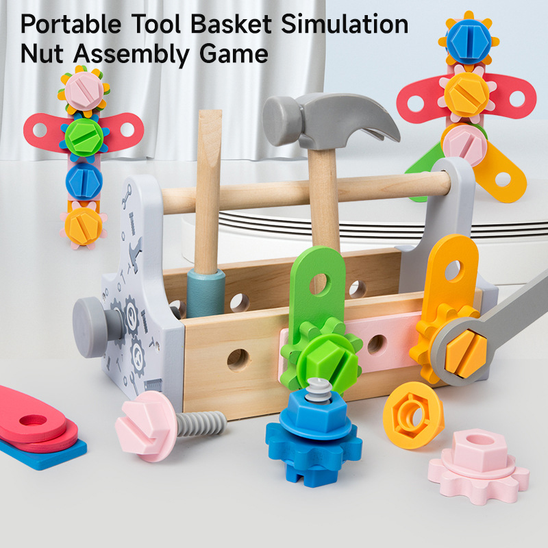 Children Toolbox Wooden Toys D - Gardening Tools Toddler ulasan dan harga