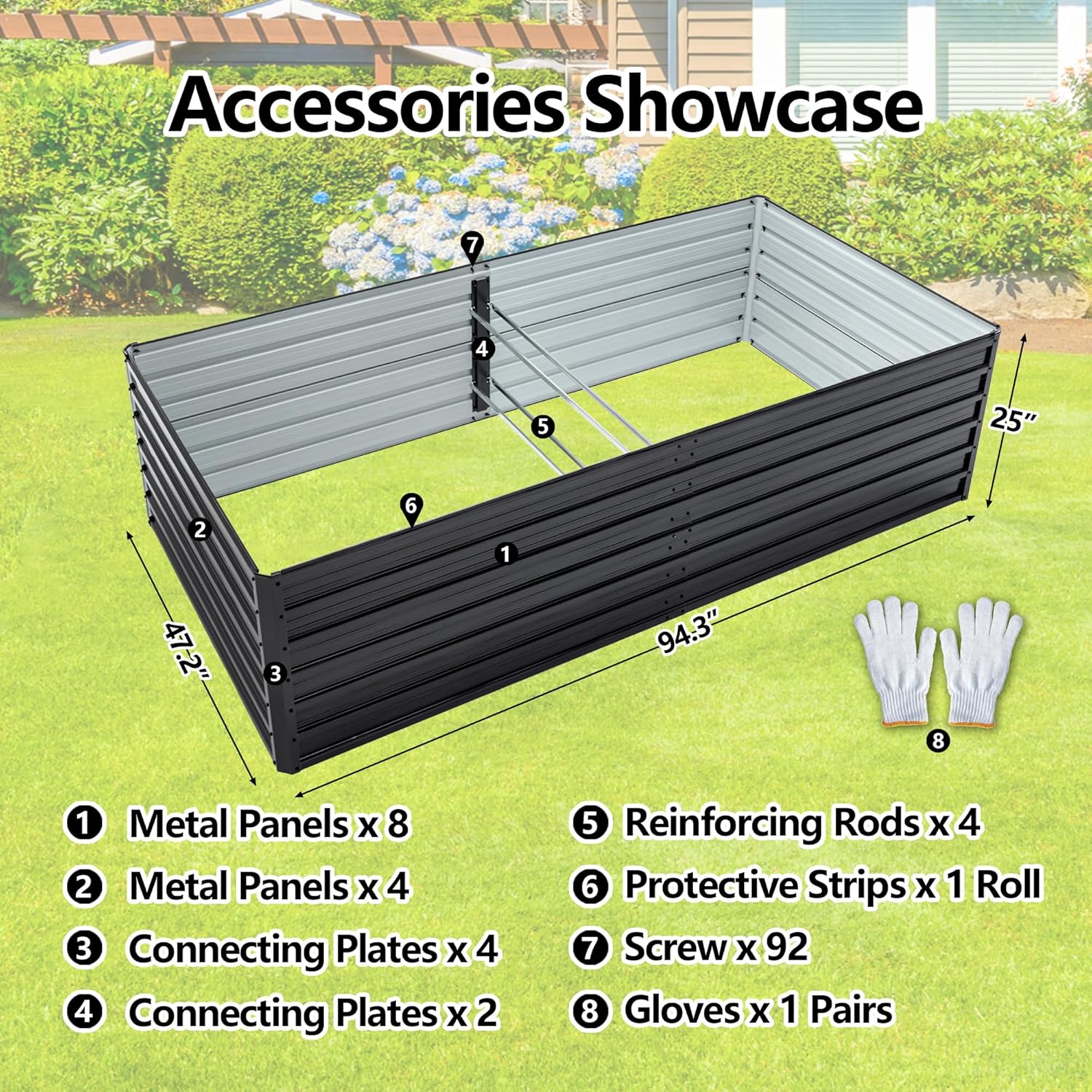 Galvanized Raised Garden Bed 8 - Raised Bed Planter Box ulasan dan harga