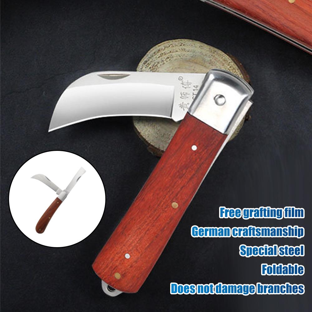Folding Grafting Knife With Wo - Harvest Knife Garden ulasan dan harga