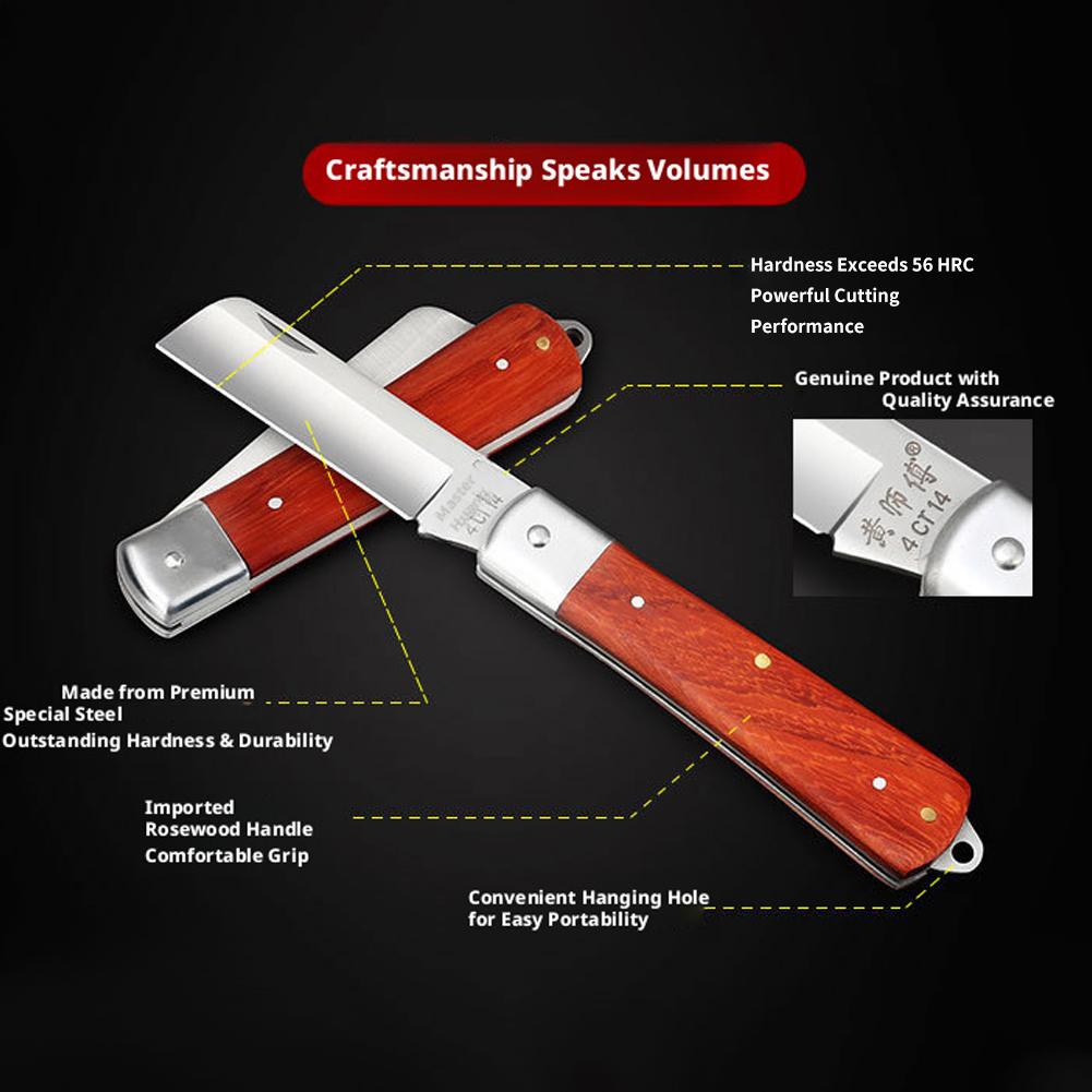 Folding Grafting Knife With Wo - Harvest Knife Garden ulasan dan harga