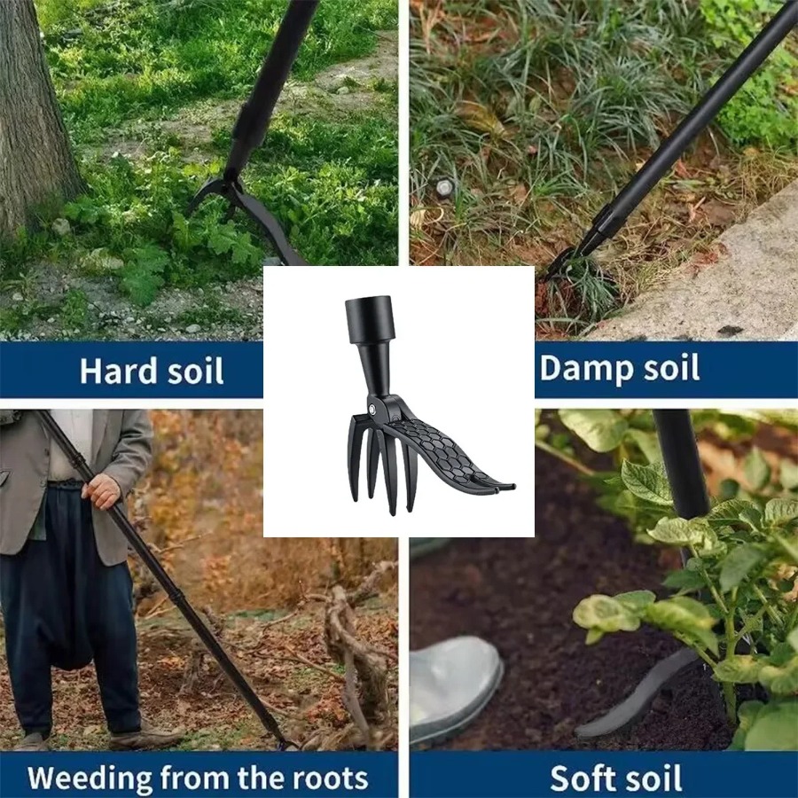 Stand Up Weed Puller Tool with - Grass Seed Spreader ulasan dan harga