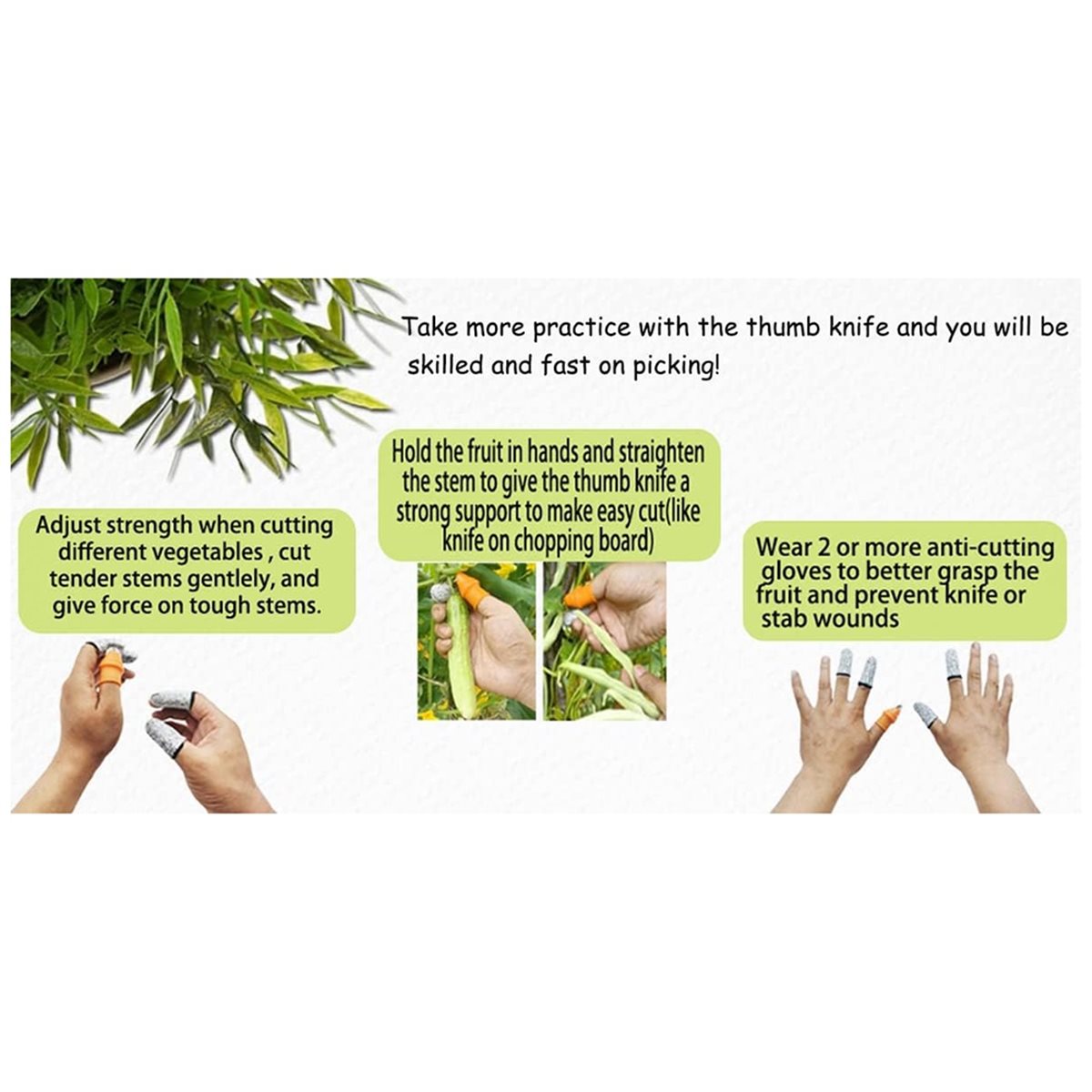 [HLES]Garden Silicone Thumb Kn - Harvest Knife Garden ulasan dan harga