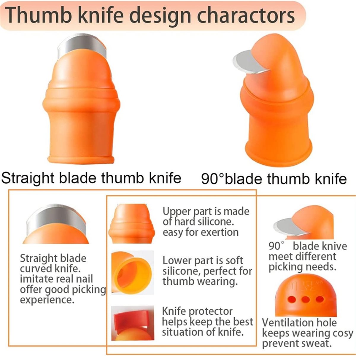 [HLES]Garden Silicone Thumb Kn - Harvest Knife Garden ulasan dan harga