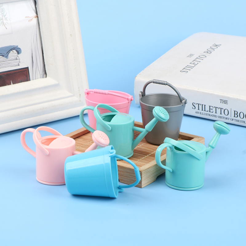 【CPI】1Set Dollhouse Miniature  - Gardening Tools Watering Can ulasan dan harga