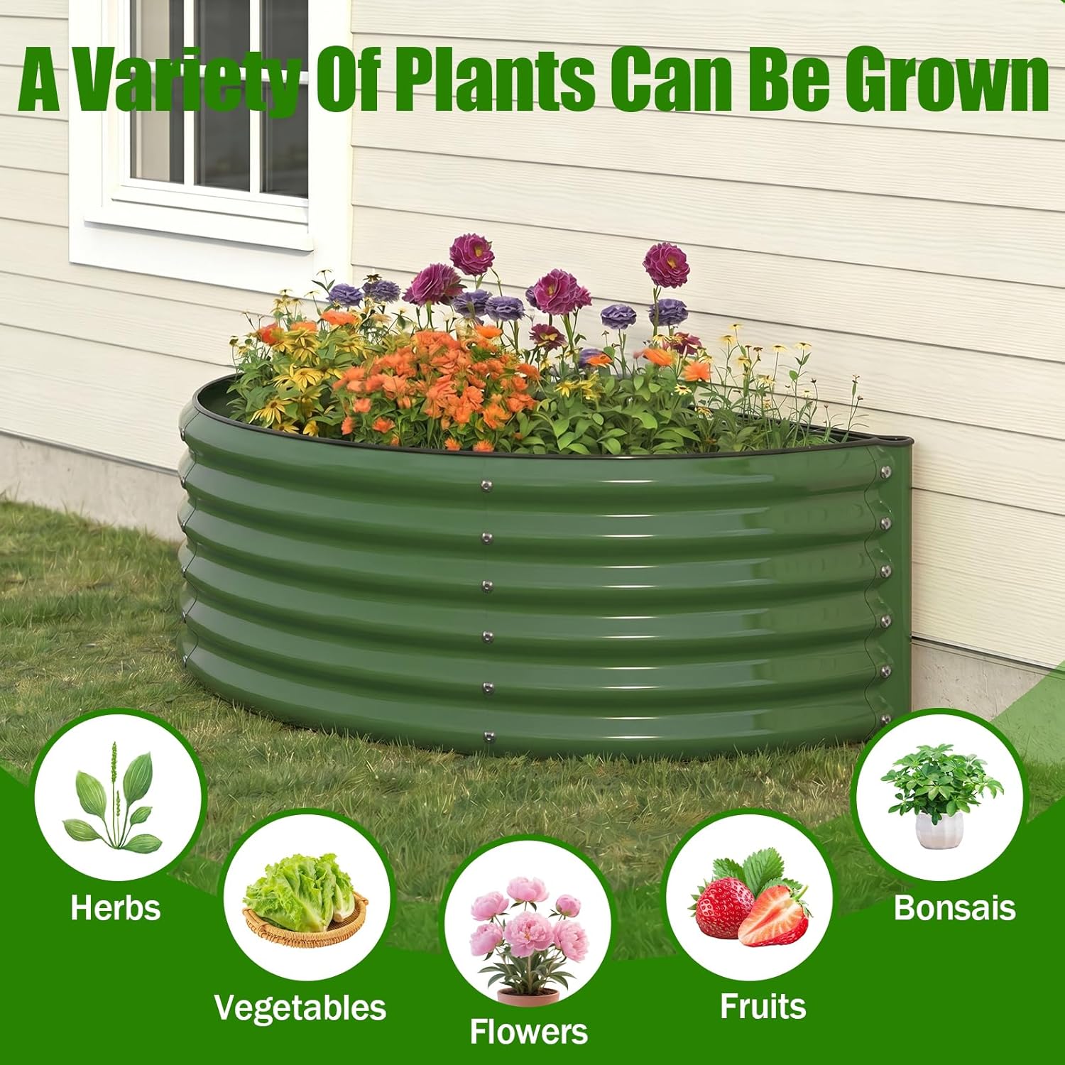 Galvanized Raised Garden Bed O - Raised Bed Planter Box ulasan dan harga