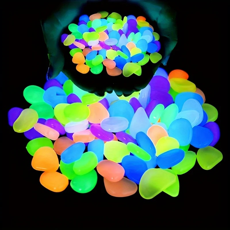 50-200pcs Glow in The Dark Peb - Aquaponics Fish Tank ulasan dan harga