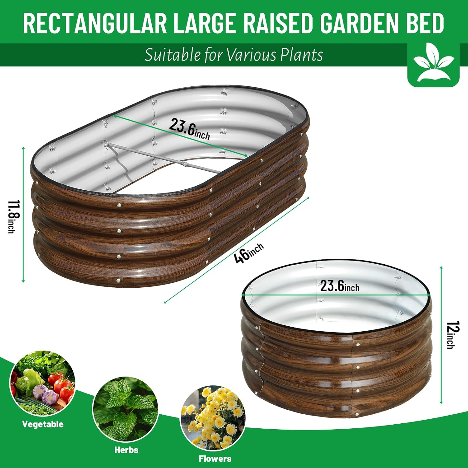 3-Pack Galvanized Steel Raised - Raised Bed Planter Box ulasan dan harga