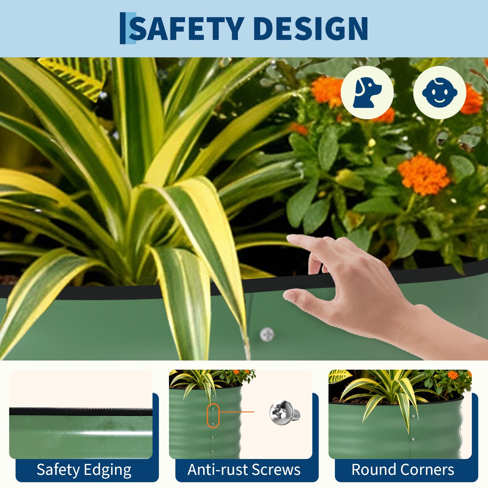8x4x1.5 ft Galvanized Raised G - Raised Bed Planter Box ulasan dan harga
