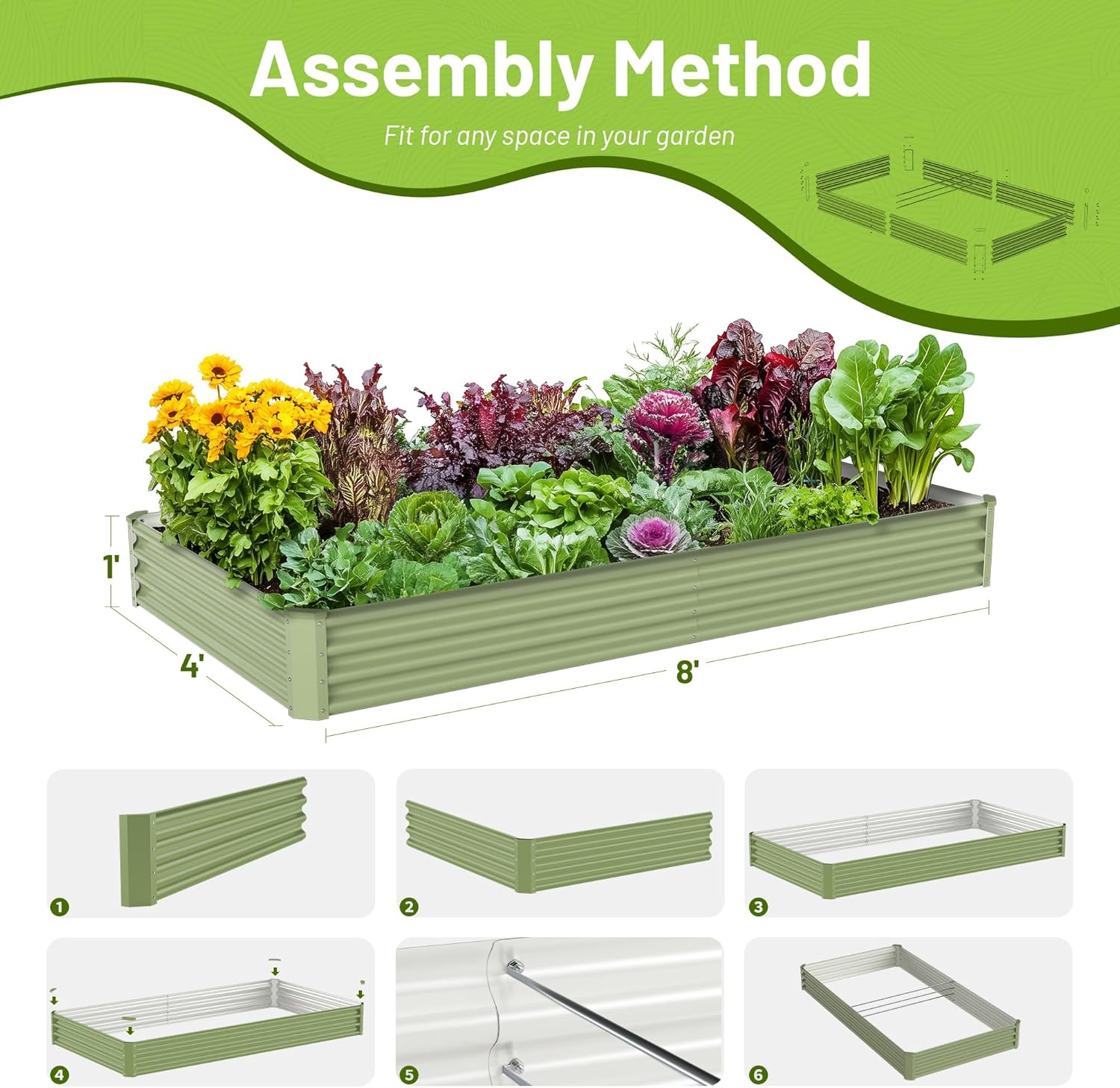 Outdoor Vegetable Gardening Me - Raised Bed Planter Box ulasan dan harga