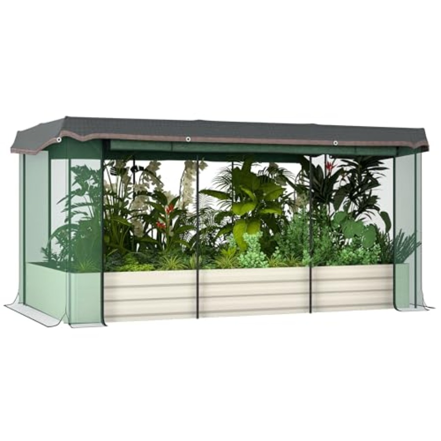 7.3 x 3.4 x 1 ft Galvanized Ra - Raised Bed Planter Box ulasan dan harga