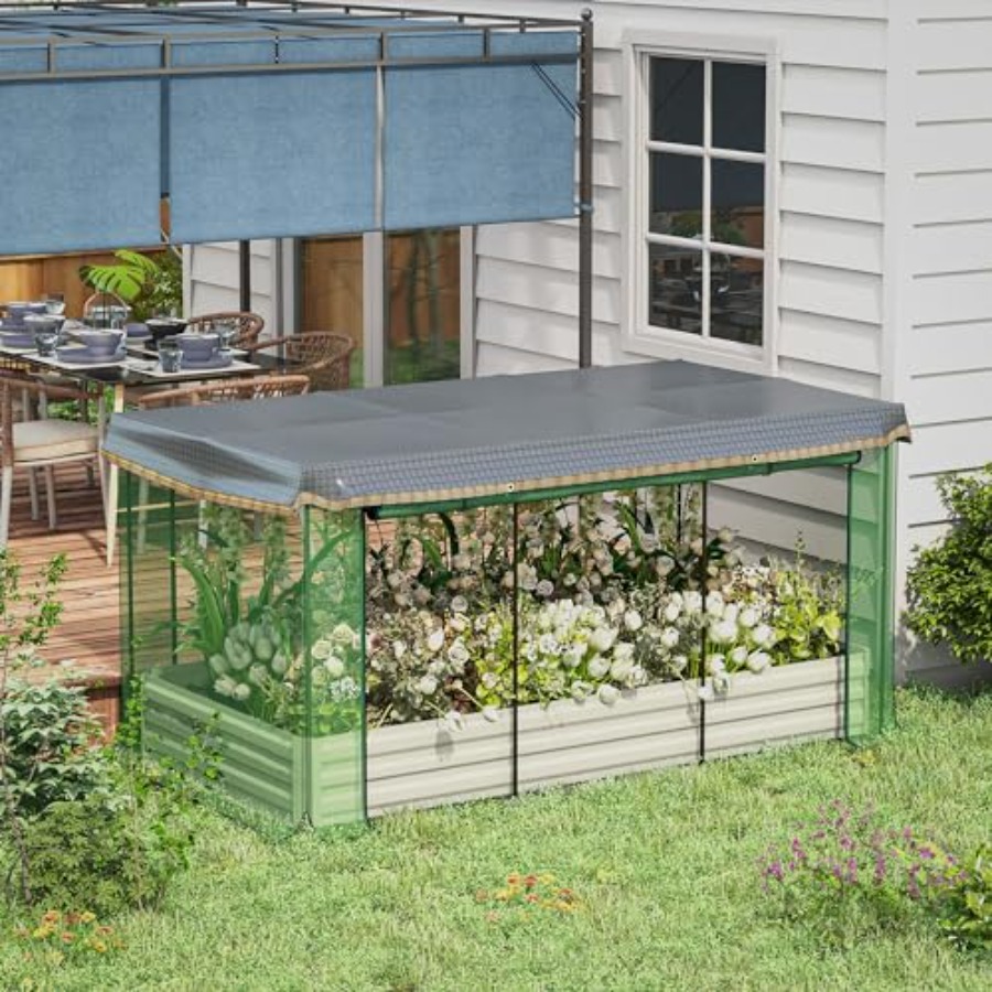 7.3 x 3.4 x 1 ft Galvanized Ra - Raised Bed Planter Box ulasan dan harga