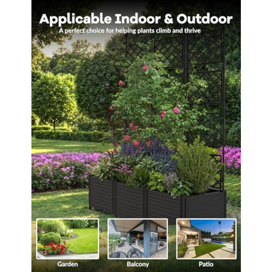 3PCS Modular Raised Garden Bed - Raised Bed Planter Box ulasan dan harga