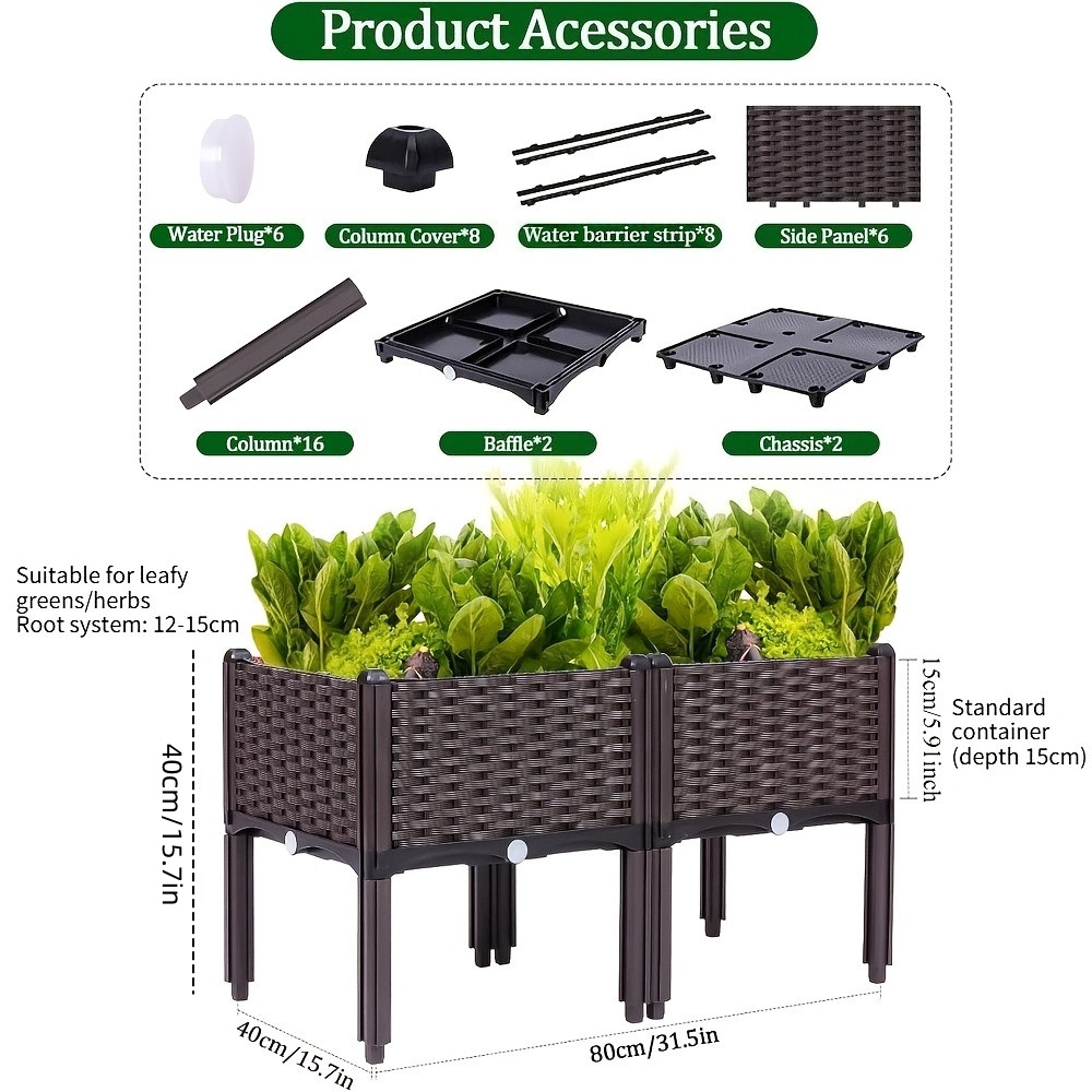 Garden Raised Bed, Elevated Fl - Raised Bed Planter Box ulasan dan harga