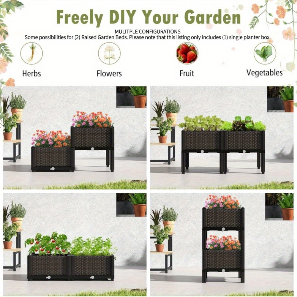 Garden Raised Bed, Elevated Fl - Raised Bed Planter Box ulasan dan harga