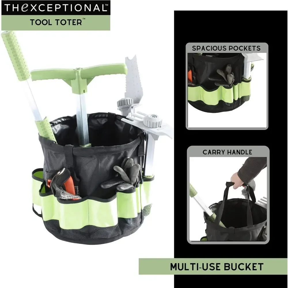 Garden Tool Cart with Tote, Wh - Gardening Tools Made In Usa ulasan dan harga