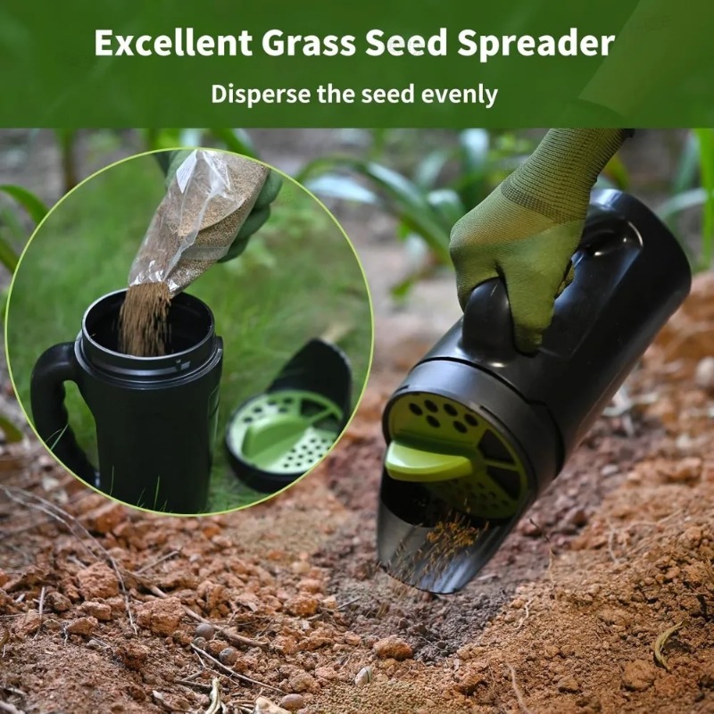 Portable Handheld Lawn Spreade - Grass Seed Spreader ulasan dan harga